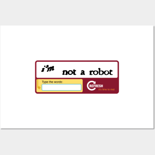 I'M NOT A ROBOT Posters and Art